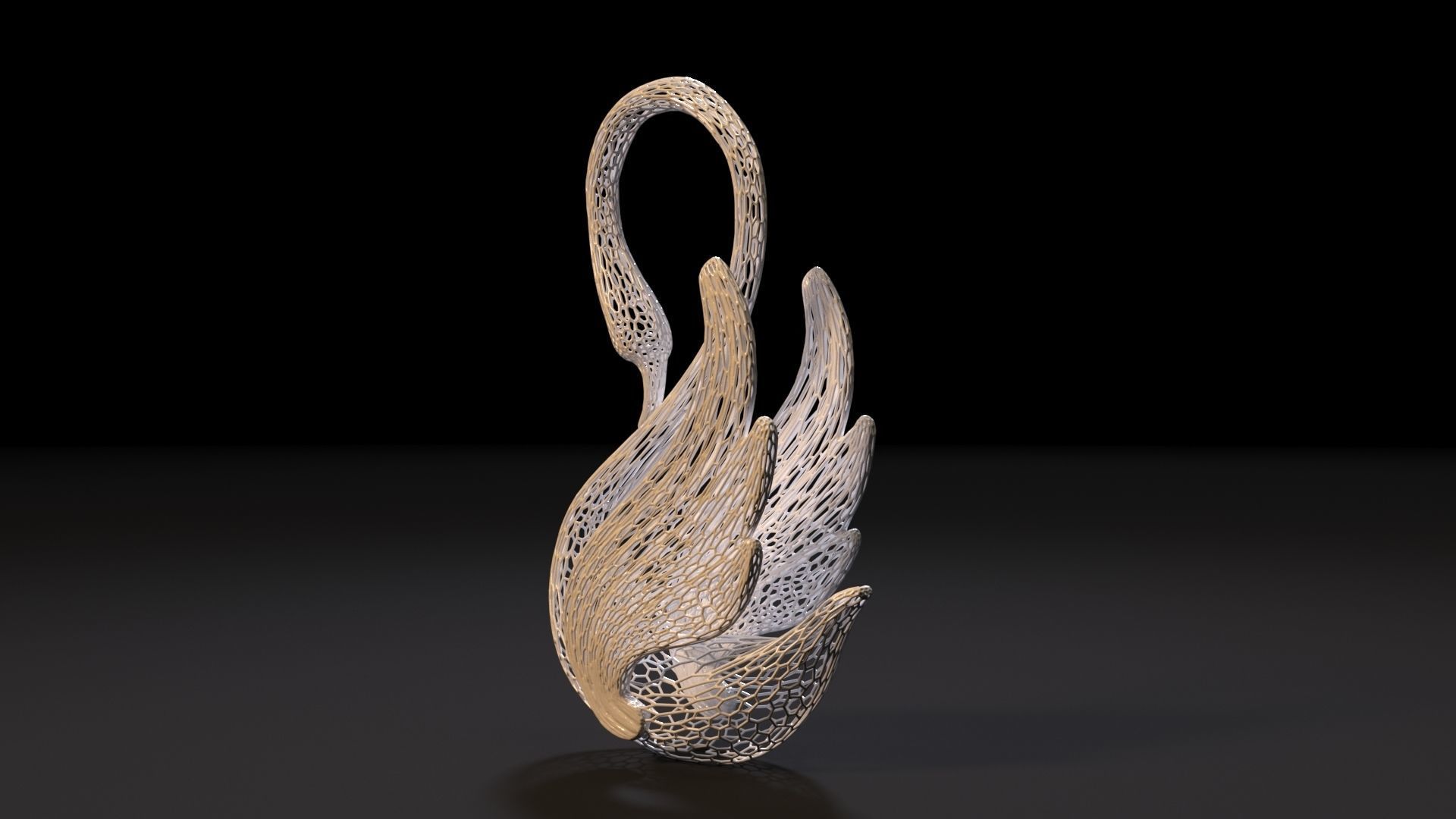 Decorative swan 3D print model_3