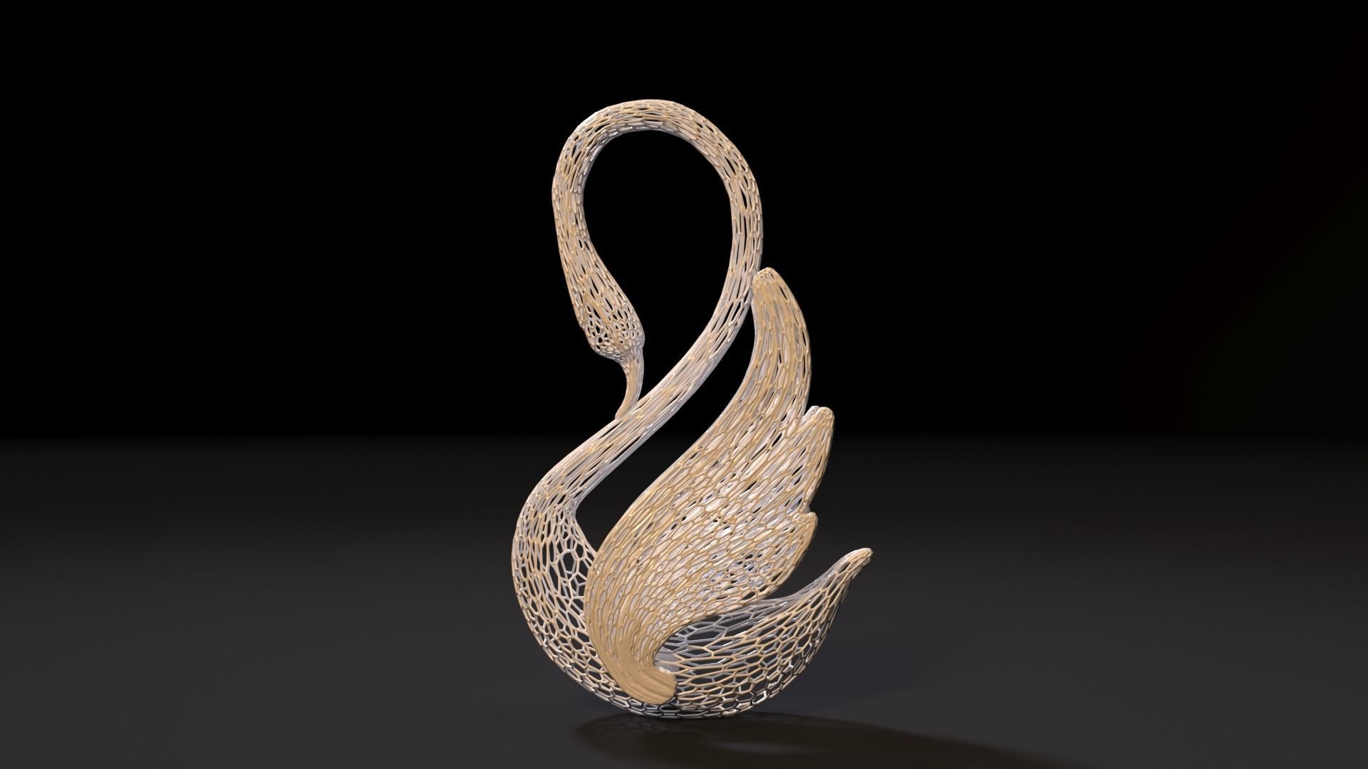 Decorative swan 3D print model_2