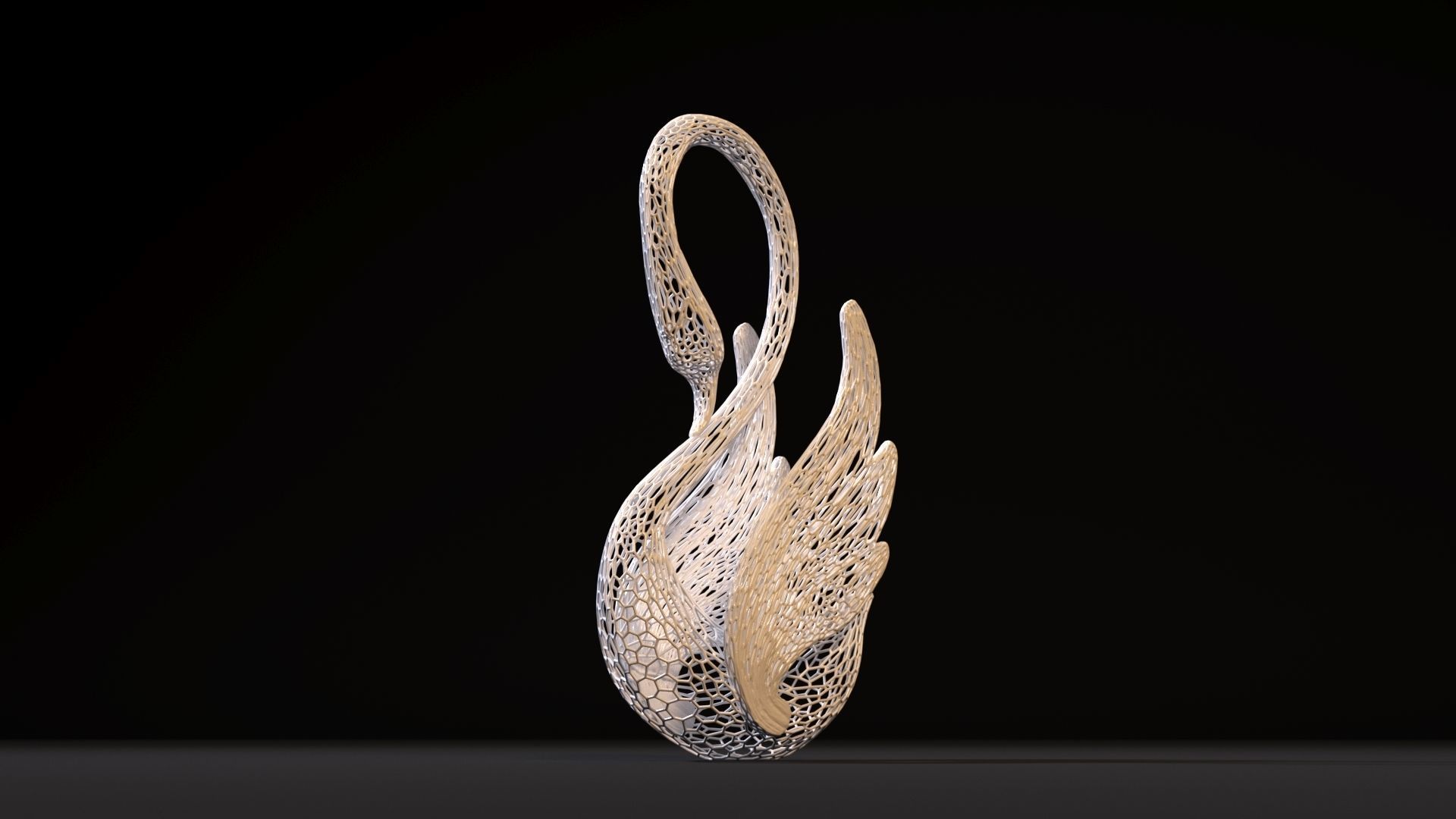 Decorative swan 3D print model_9