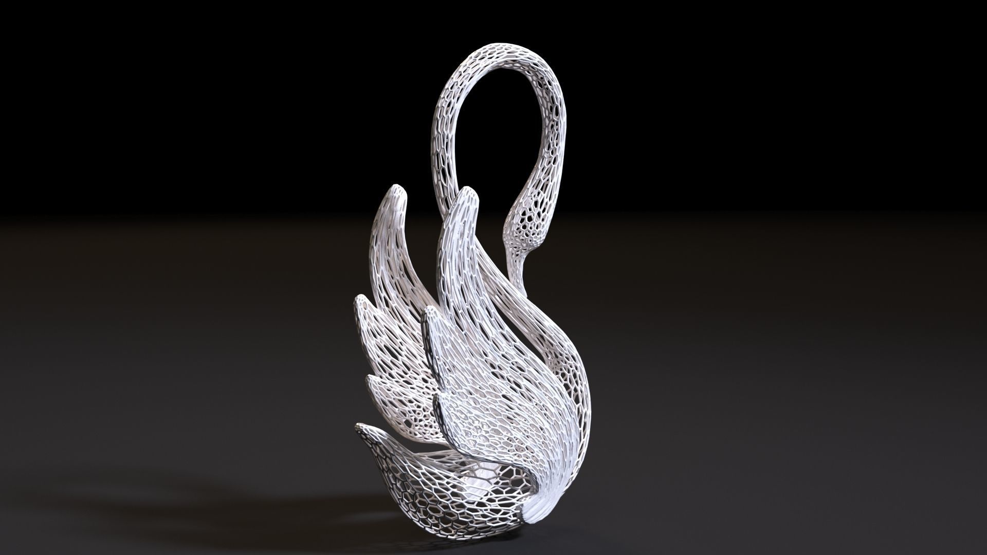 Decorative swan 3D print model_5