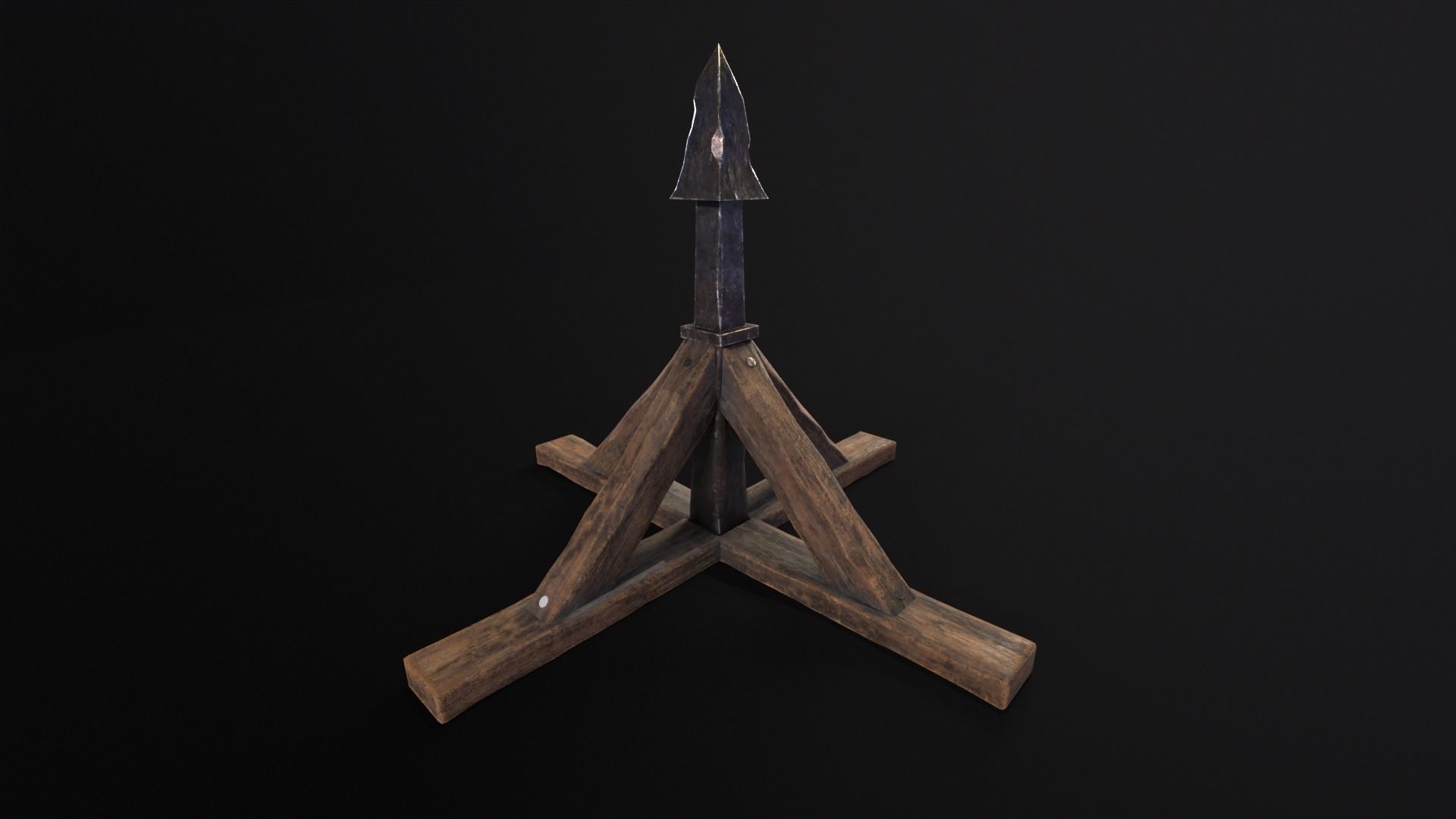 Judas Cradle  Low-poly 3D model_20