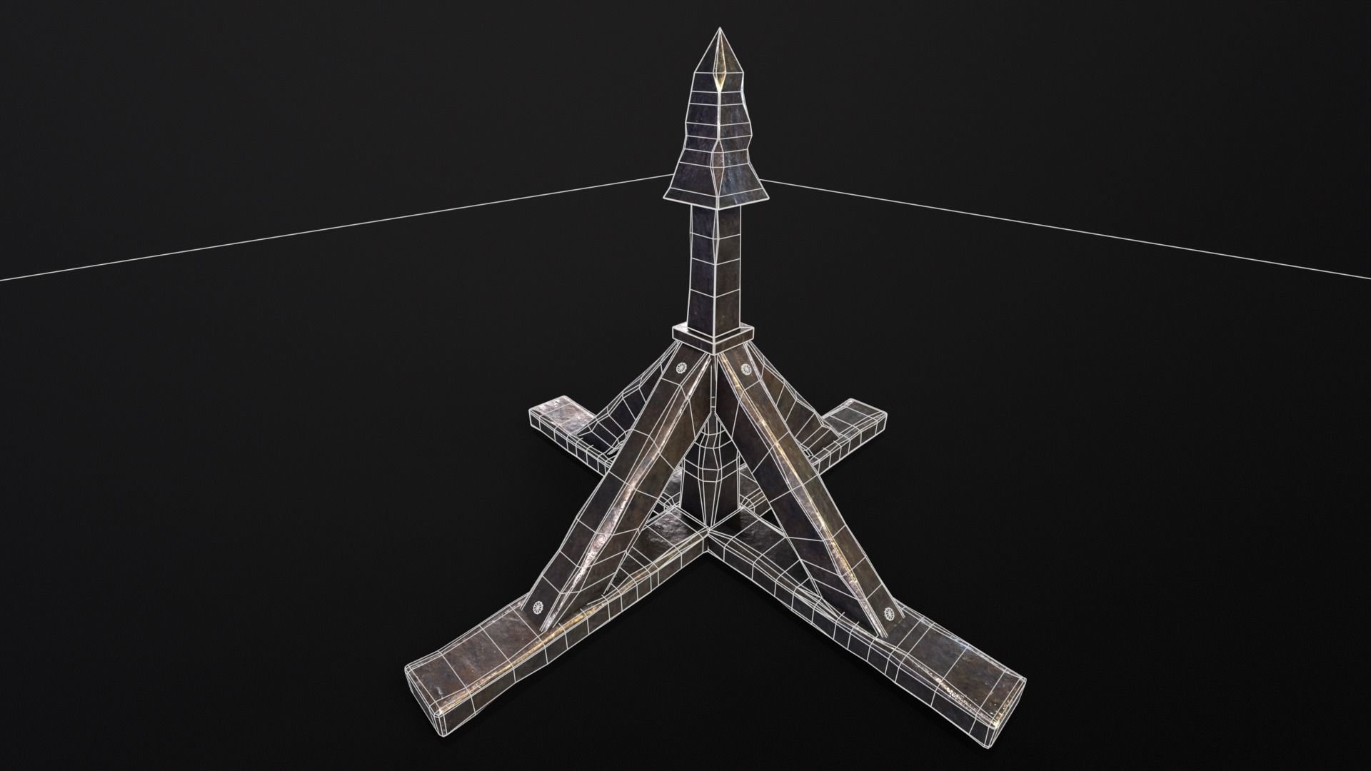 Judas Cradle  Low-poly 3D model_7