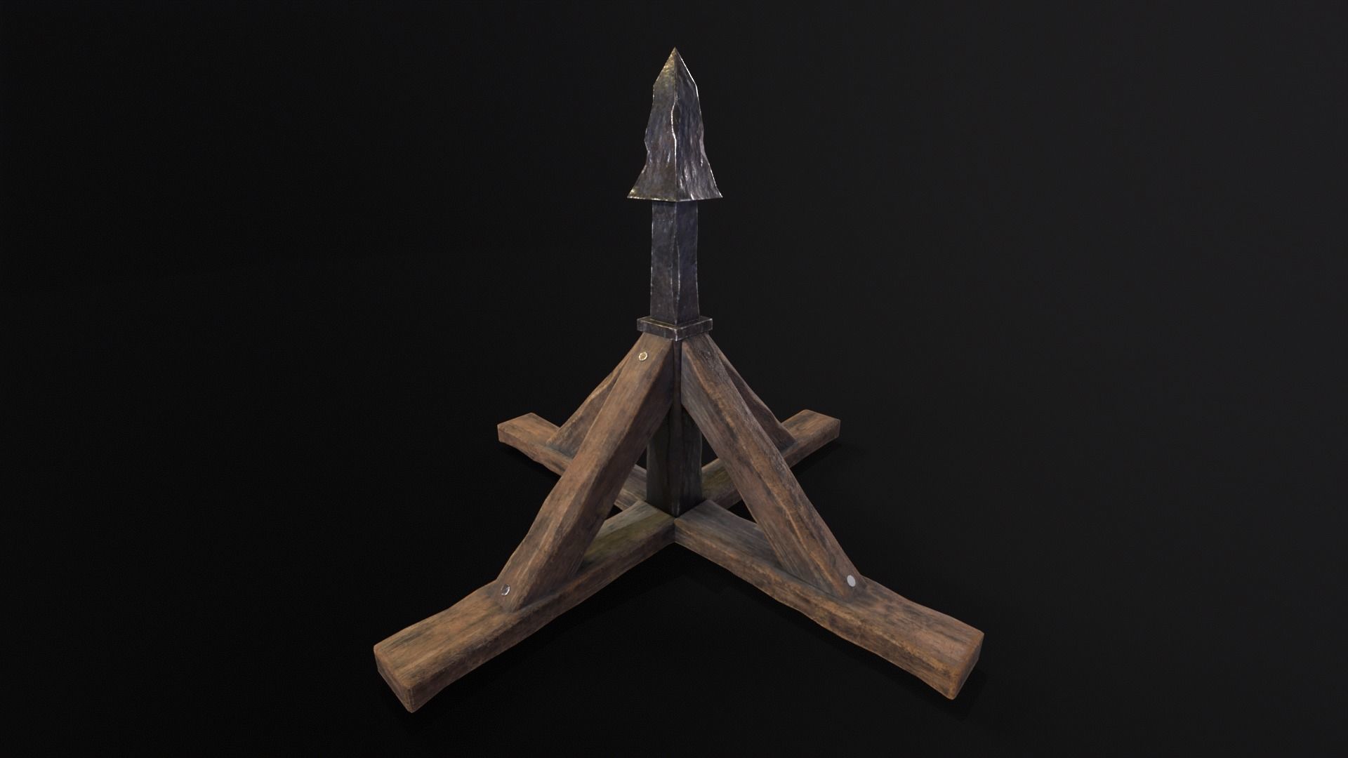 Judas Cradle  Low-poly 3D model_2