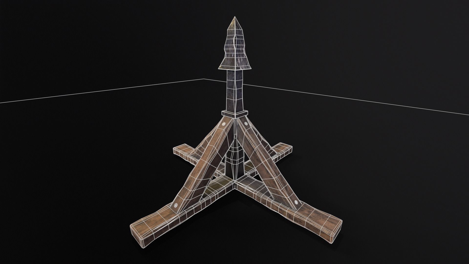 Judas Cradle  Low-poly 3D model_3