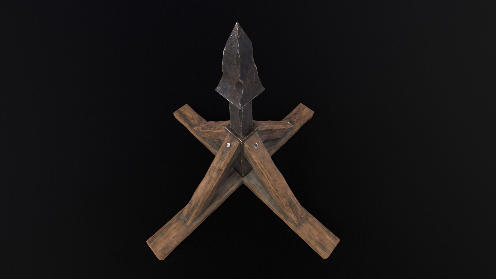 Judas Cradle  Low-poly 3D model_12