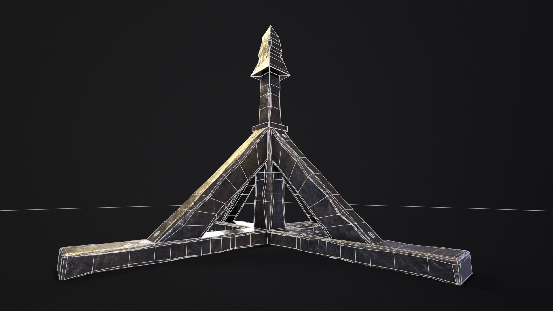 Judas Cradle  Low-poly 3D model_17