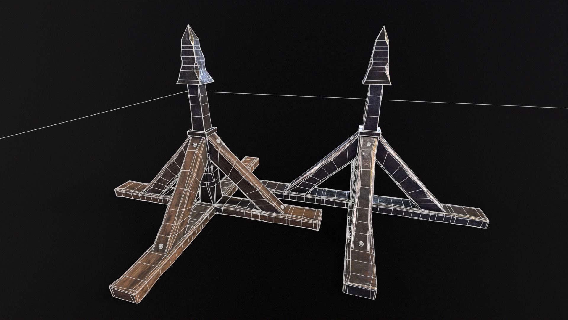 Judas Cradle  Low-poly 3D model_23