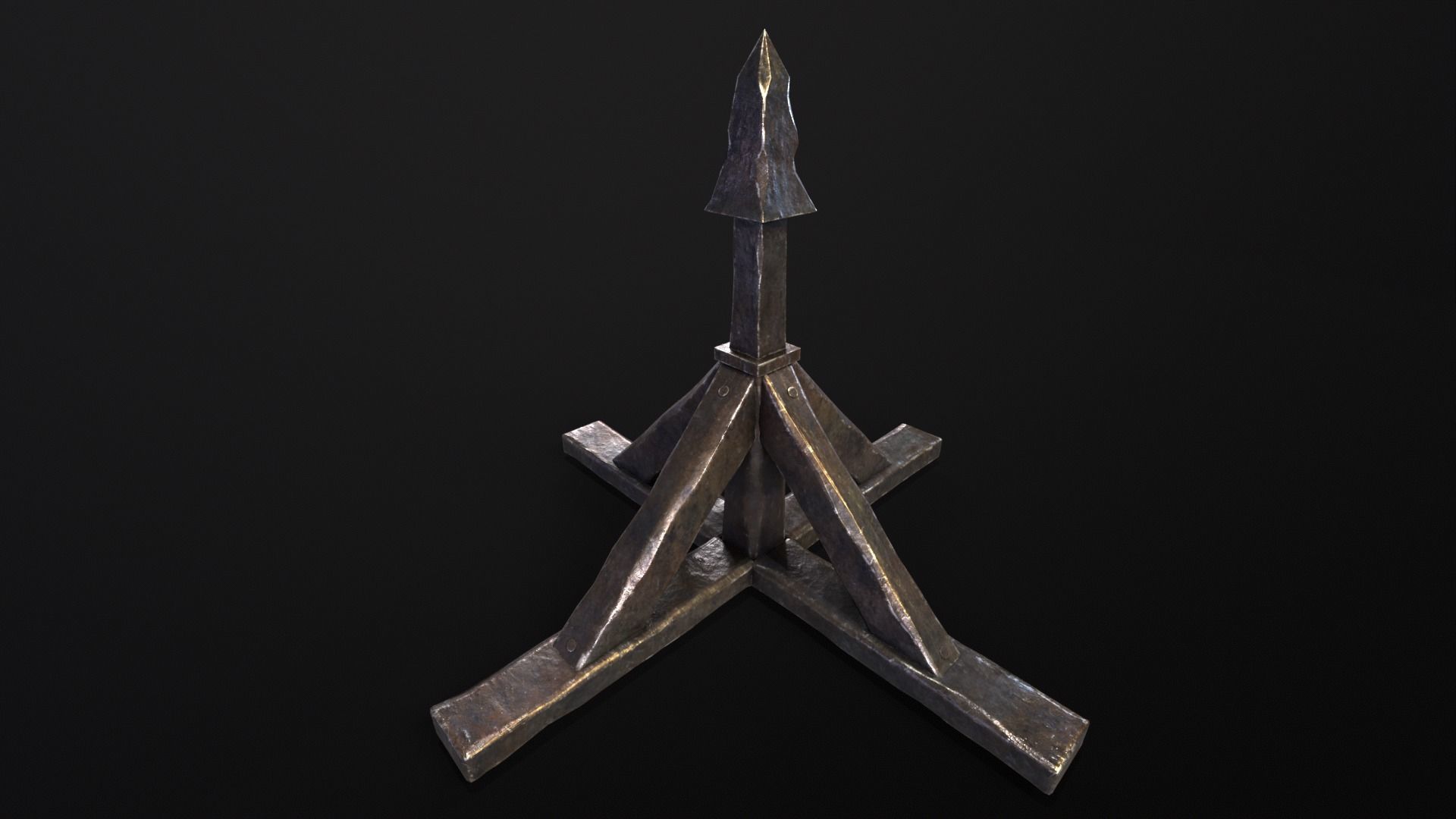 Judas Cradle  Low-poly 3D model_6