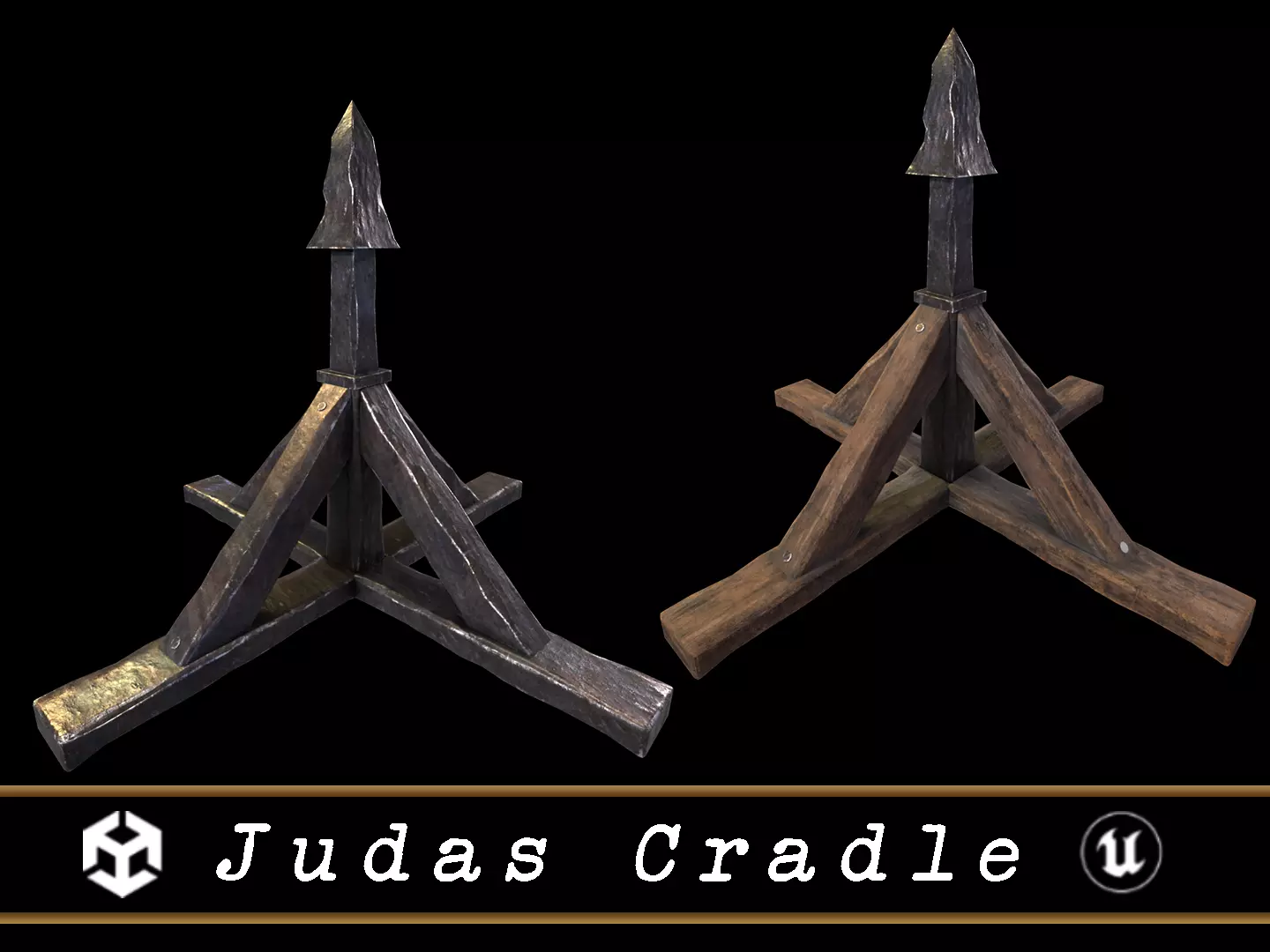 Judas Cradle  Low-poly 3D model_0