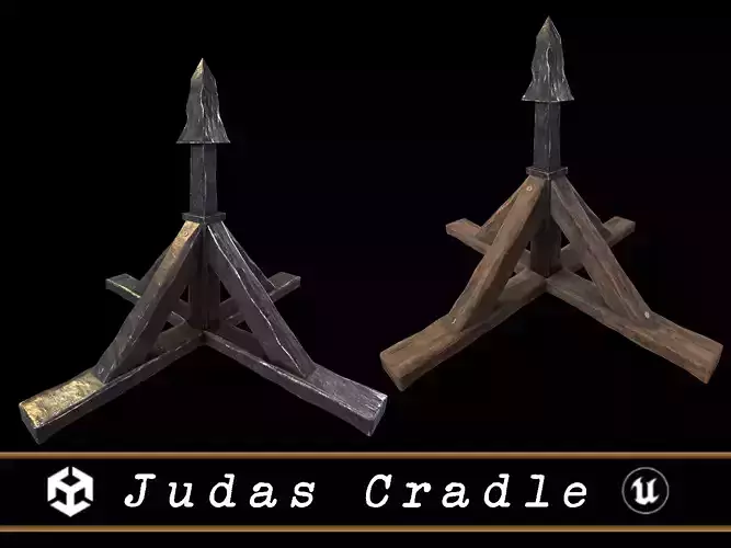 Judas Cradle  Low-poly 3D model