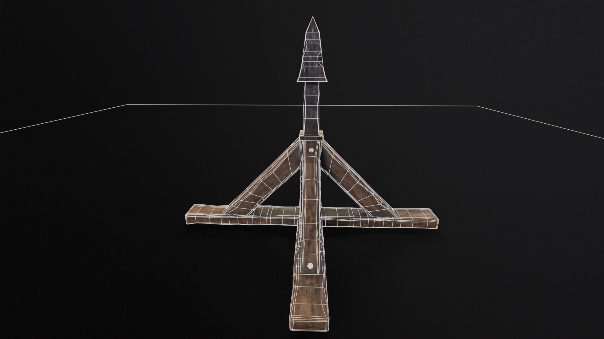 Judas Cradle  Low-poly 3D model_5