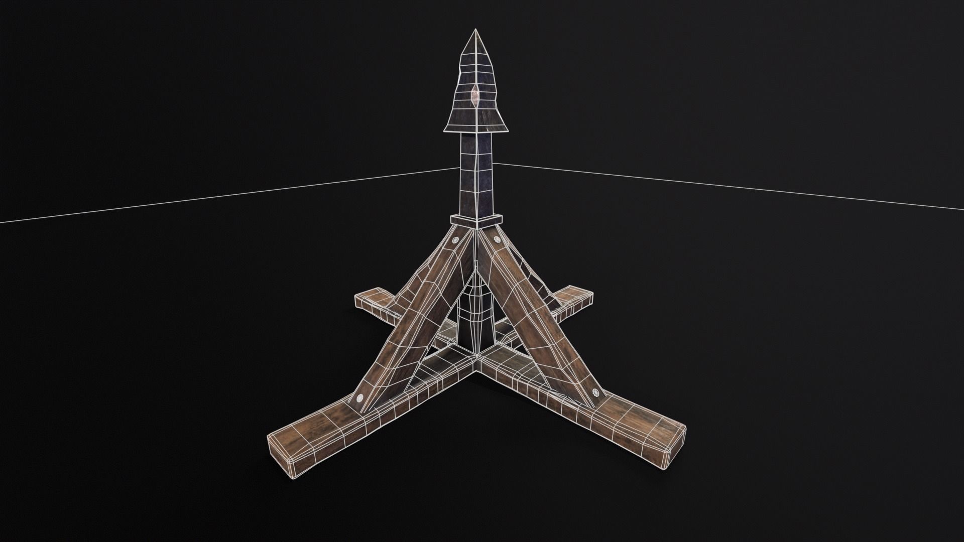 Judas Cradle  Low-poly 3D model_21