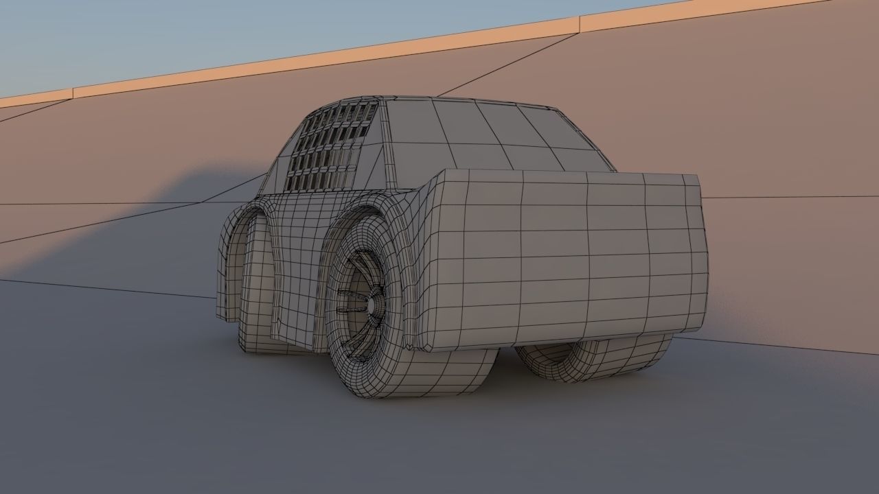 Ryan Blaney Nascar Team Penske 2023 Tiny Car Low-poly 3D model_6