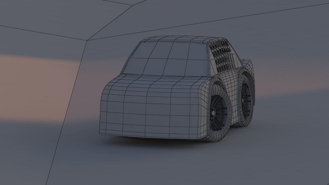 Ryan Blaney Nascar Team Penske 2023 Tiny Car Low-poly 3D model_5