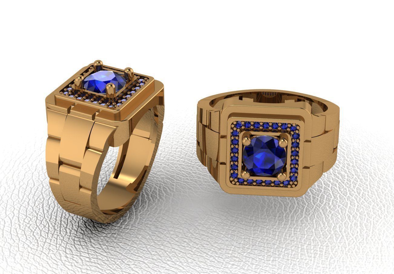 ring 50 pieces drawing 3d rihone drawing ring 3D print model_24