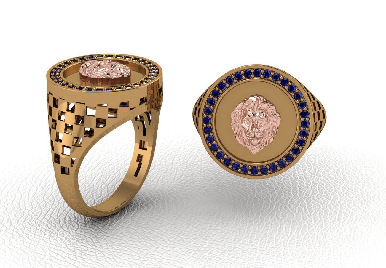 ring 50 pieces drawing 3d rihone drawing ring 3D print model_12