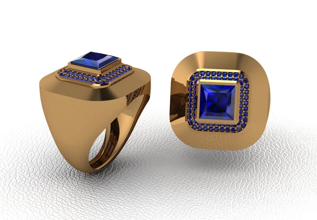 ring 50 pieces drawing 3d rihone drawing ring 3D print model_47