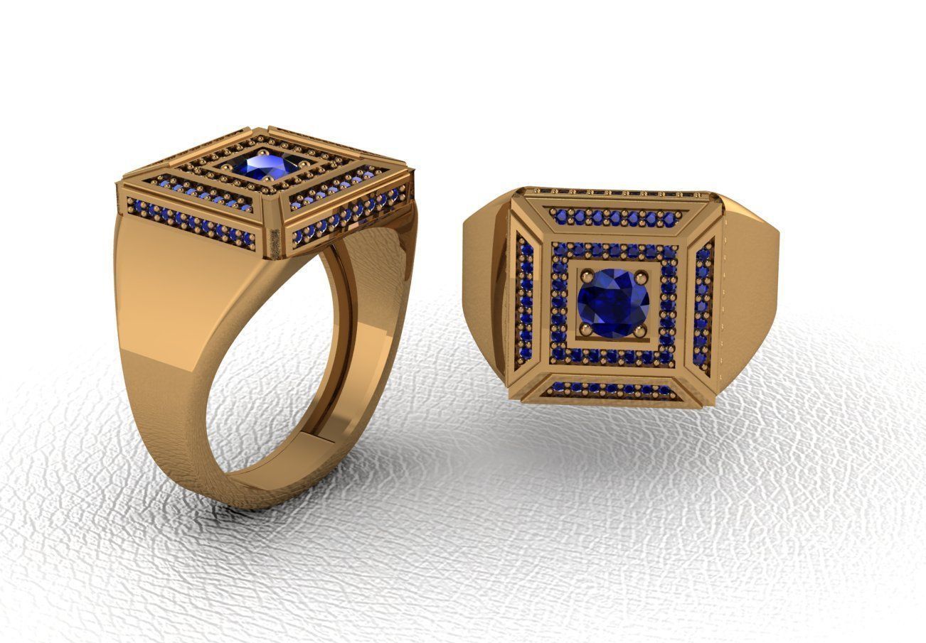 ring 50 pieces drawing 3d rihone drawing ring 3D print model_14