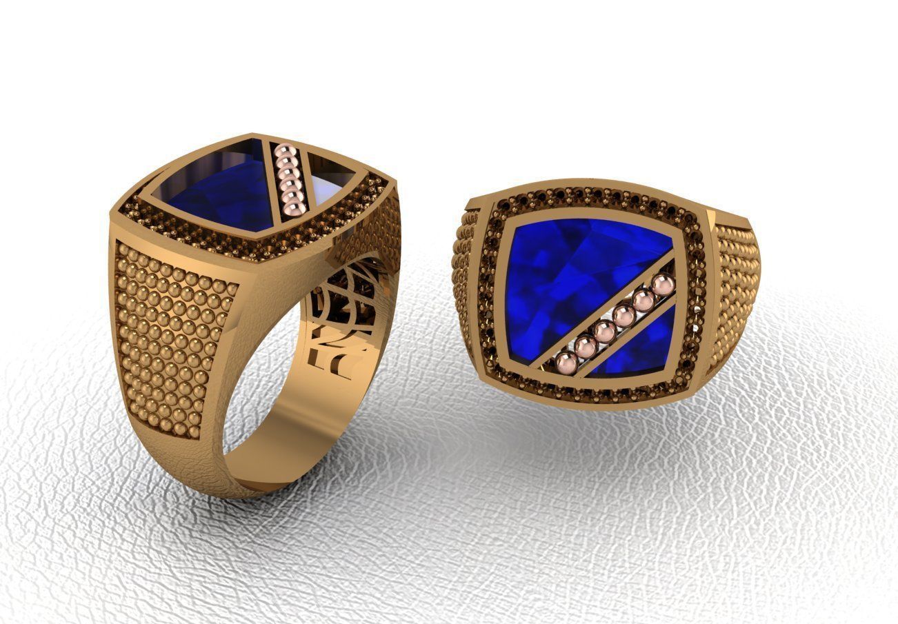 ring 50 pieces drawing 3d rihone drawing ring 3D print model_19