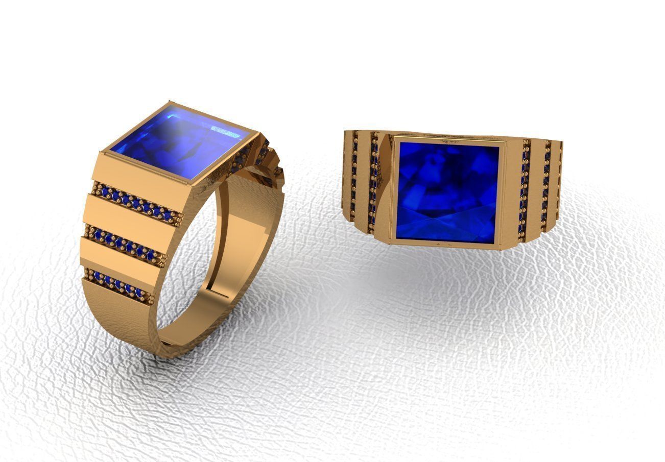 ring 50 pieces drawing 3d rihone drawing ring 3D print model_35