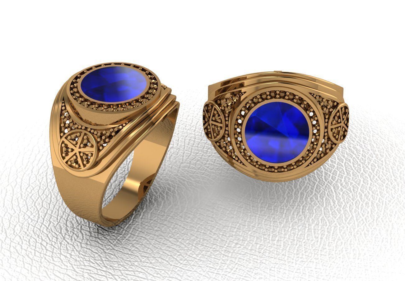 ring 50 pieces drawing 3d rihone drawing ring 3D print model_33