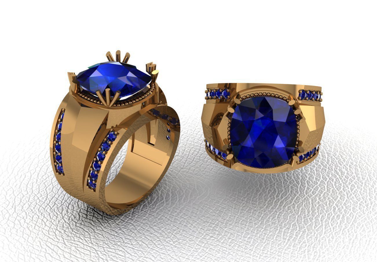 ring 50 pieces drawing 3d rihone drawing ring 3D print model_42