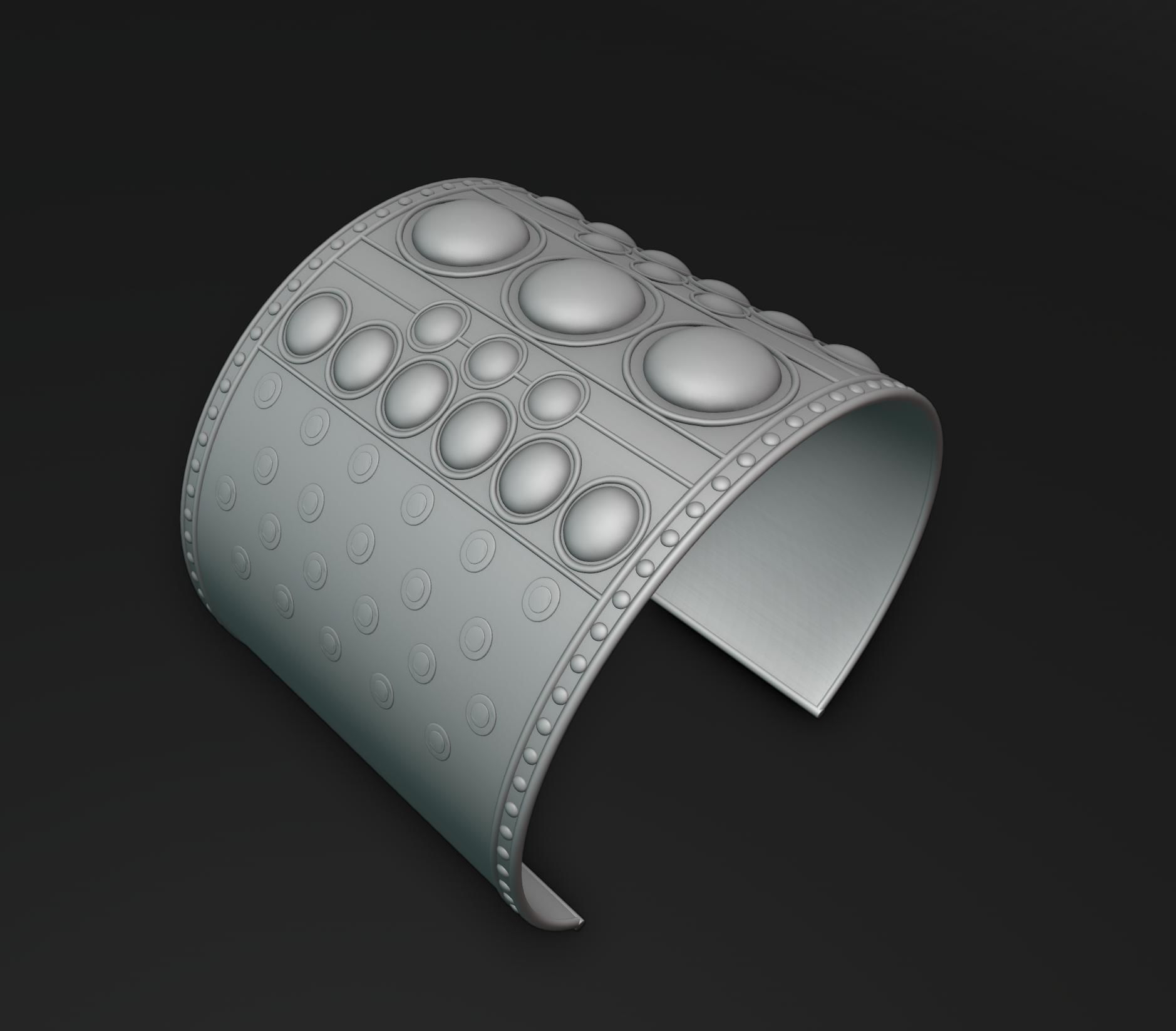 Ancient Bracelet 3D print model_8