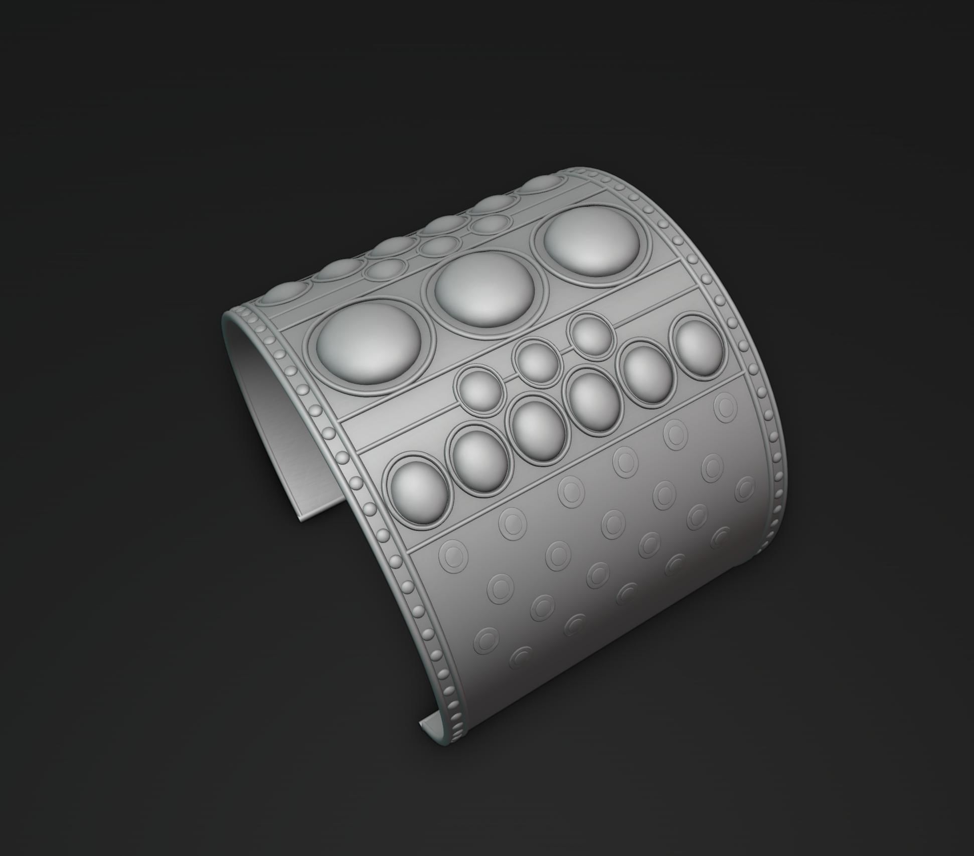 Ancient Bracelet 3D print model_9