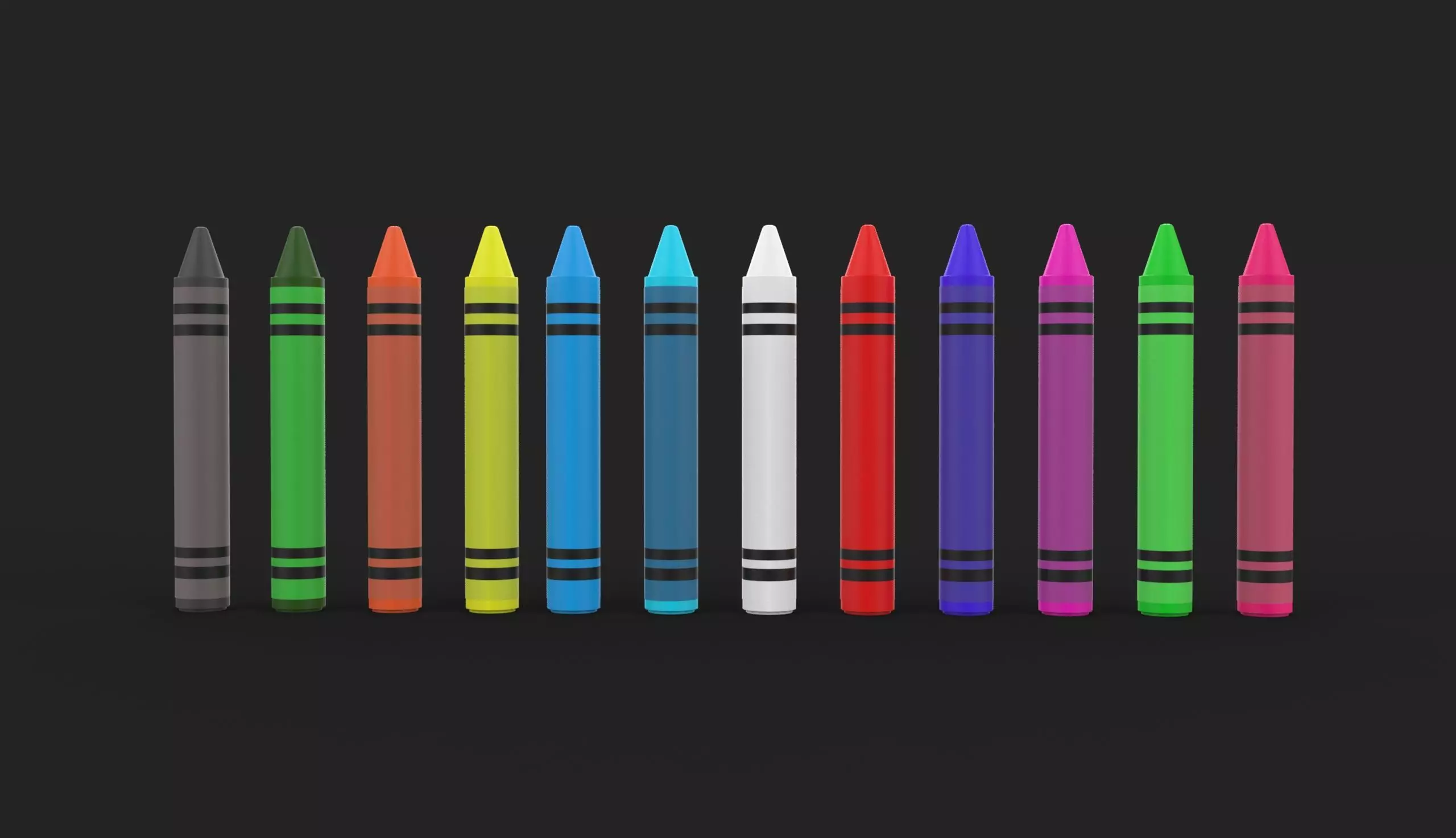 Draw and Colors Low-poly 3D model_0