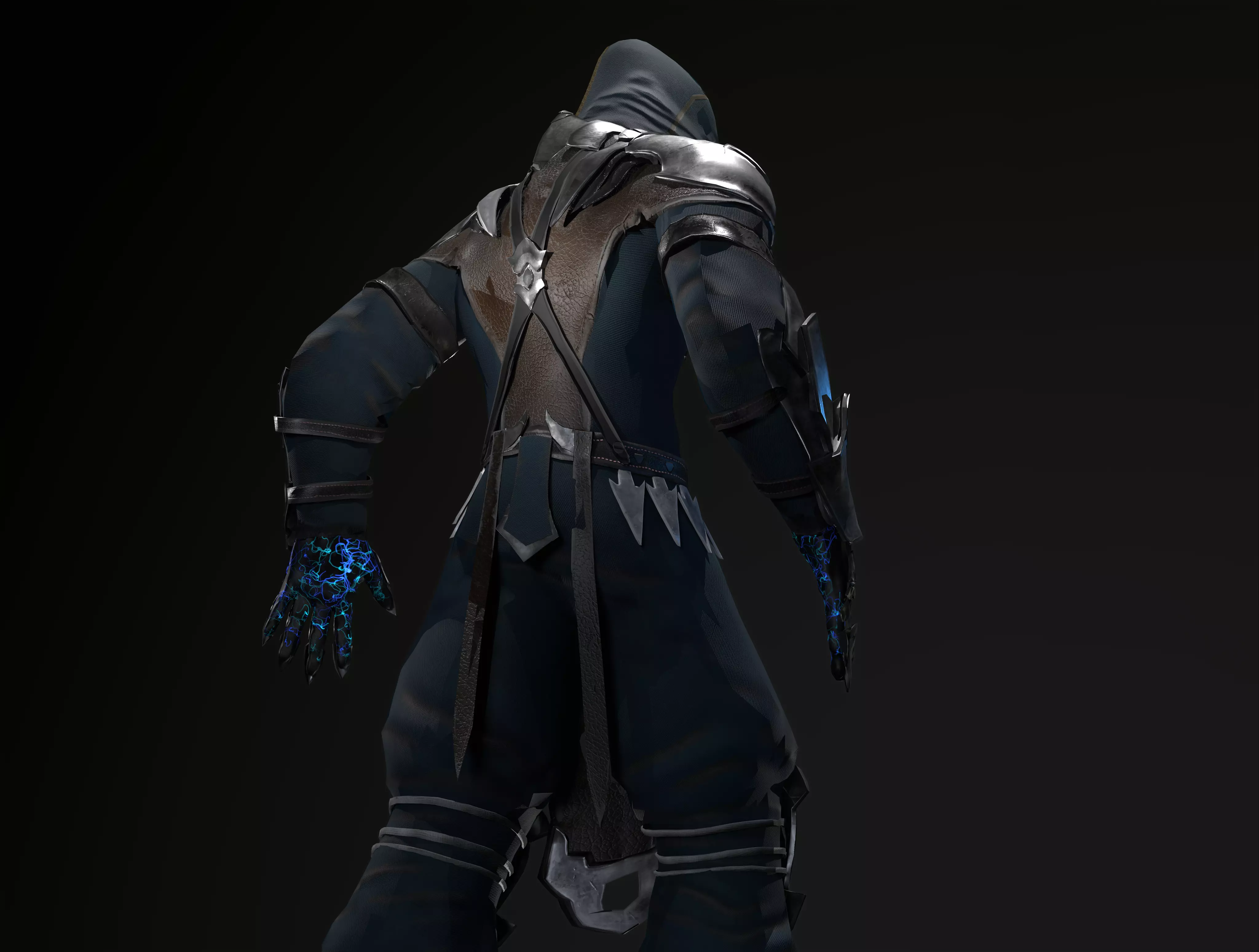 Ninja Low-poly 3D model_0