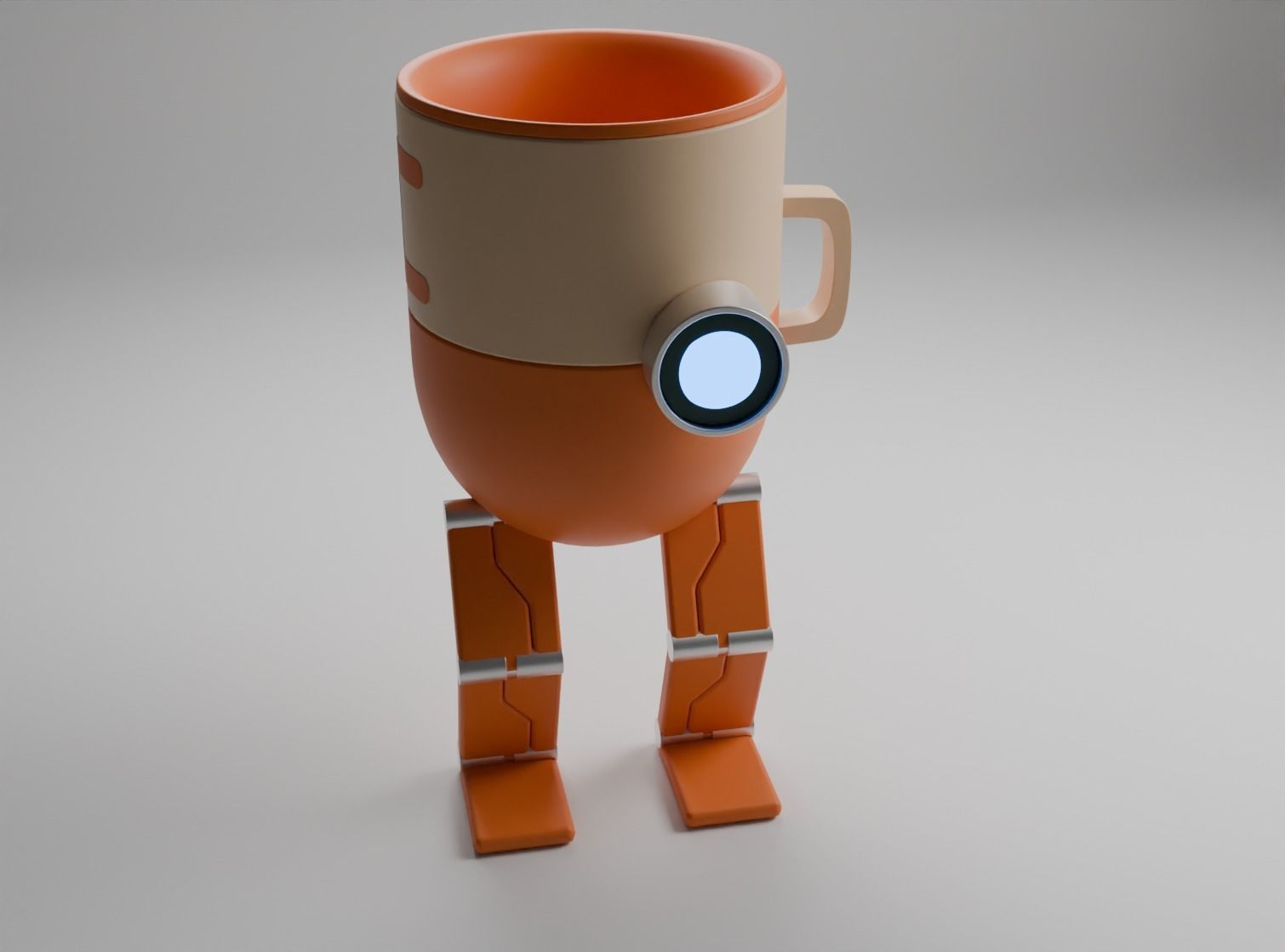 cup robot 3D model_1