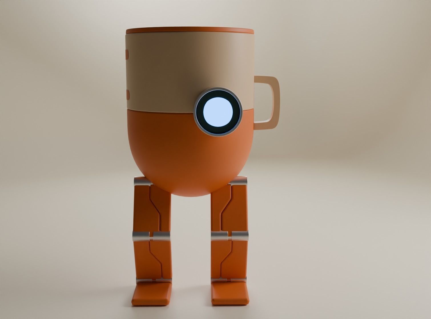cup robot 3D model_3