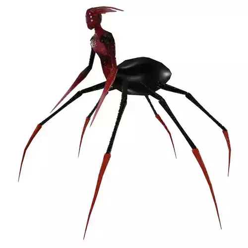 ANIMATED SPIDER WOMAN 3D Low-poly 3D model