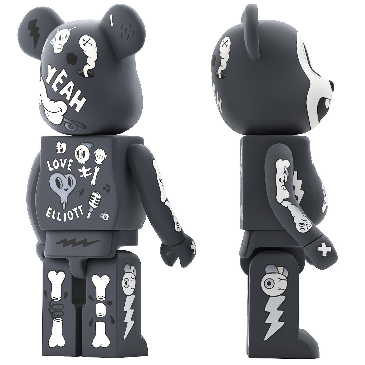 bearbrick cote escriva 3D model_2