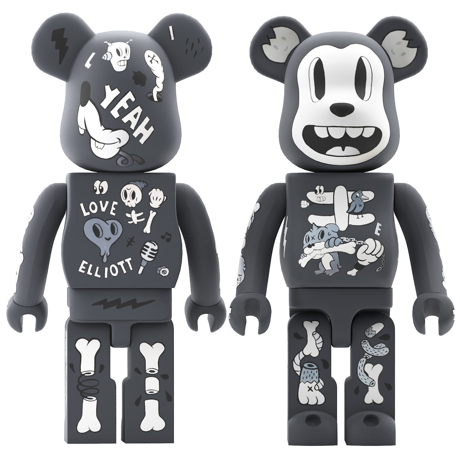 bearbrick cote escriva 3D model_1