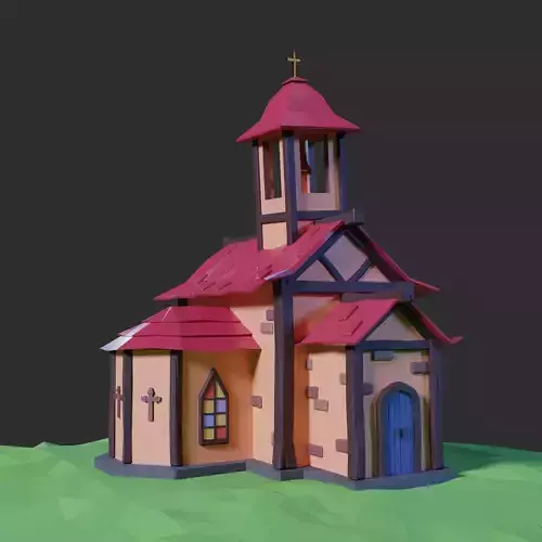 Low poly church