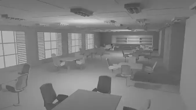 Cafe Interior No Material