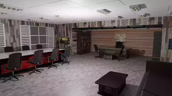 Boss Office Low-poly 3D model