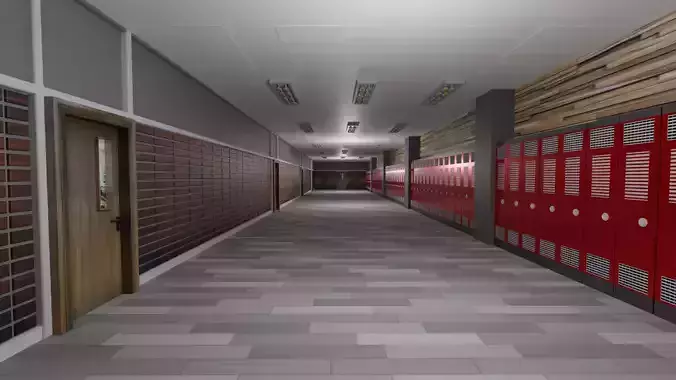 School Hallway