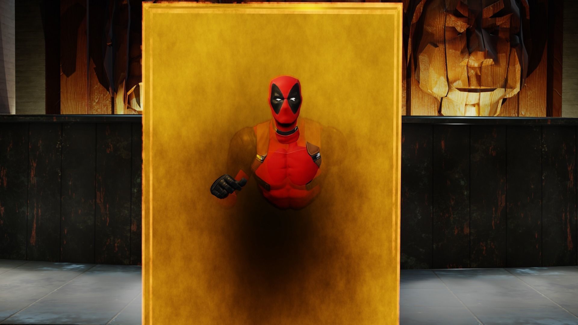 TVA PORTAL LOKI DEADPOOL Low-poly 3D model_10