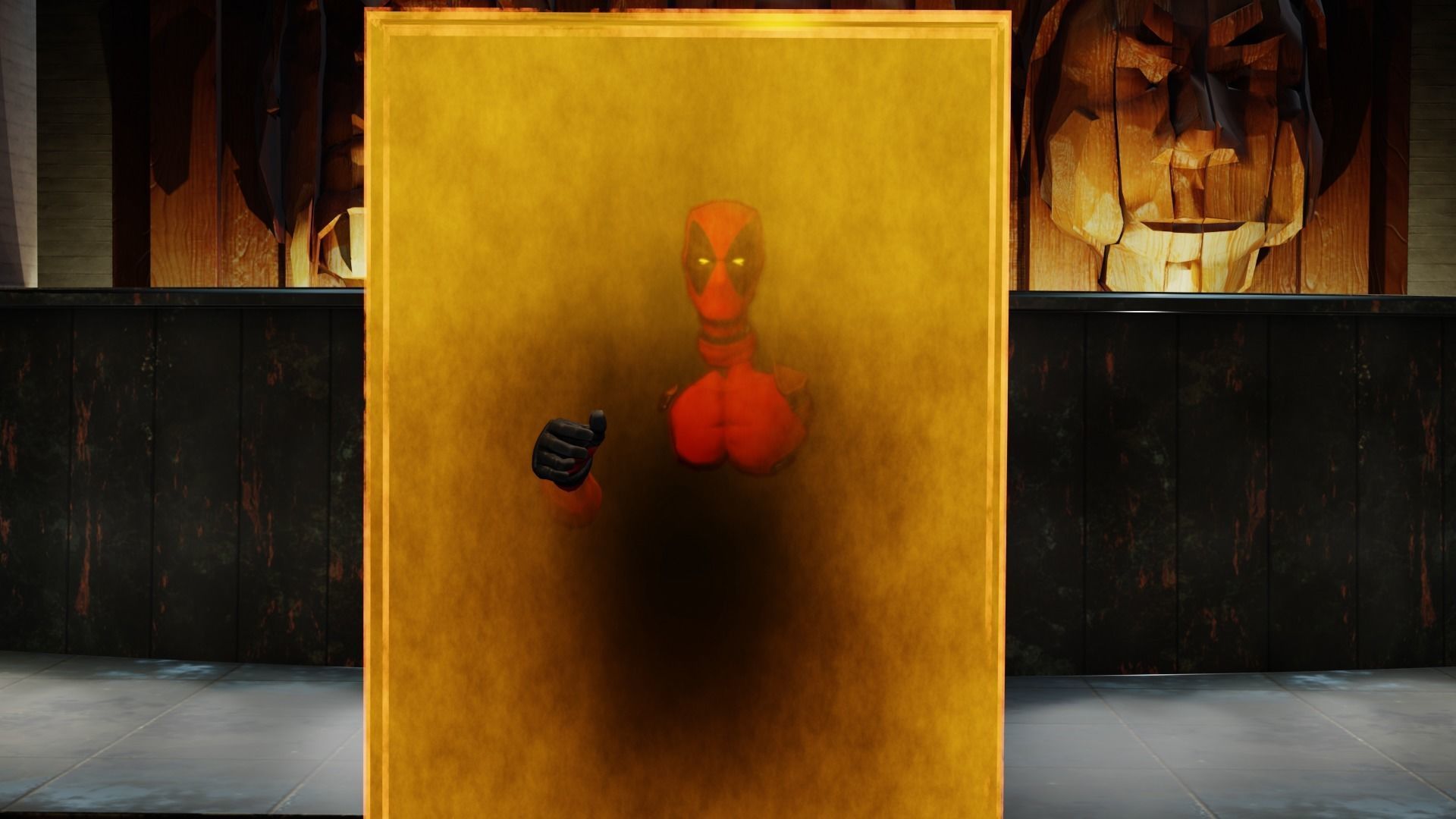 TVA PORTAL LOKI DEADPOOL Low-poly 3D model_9