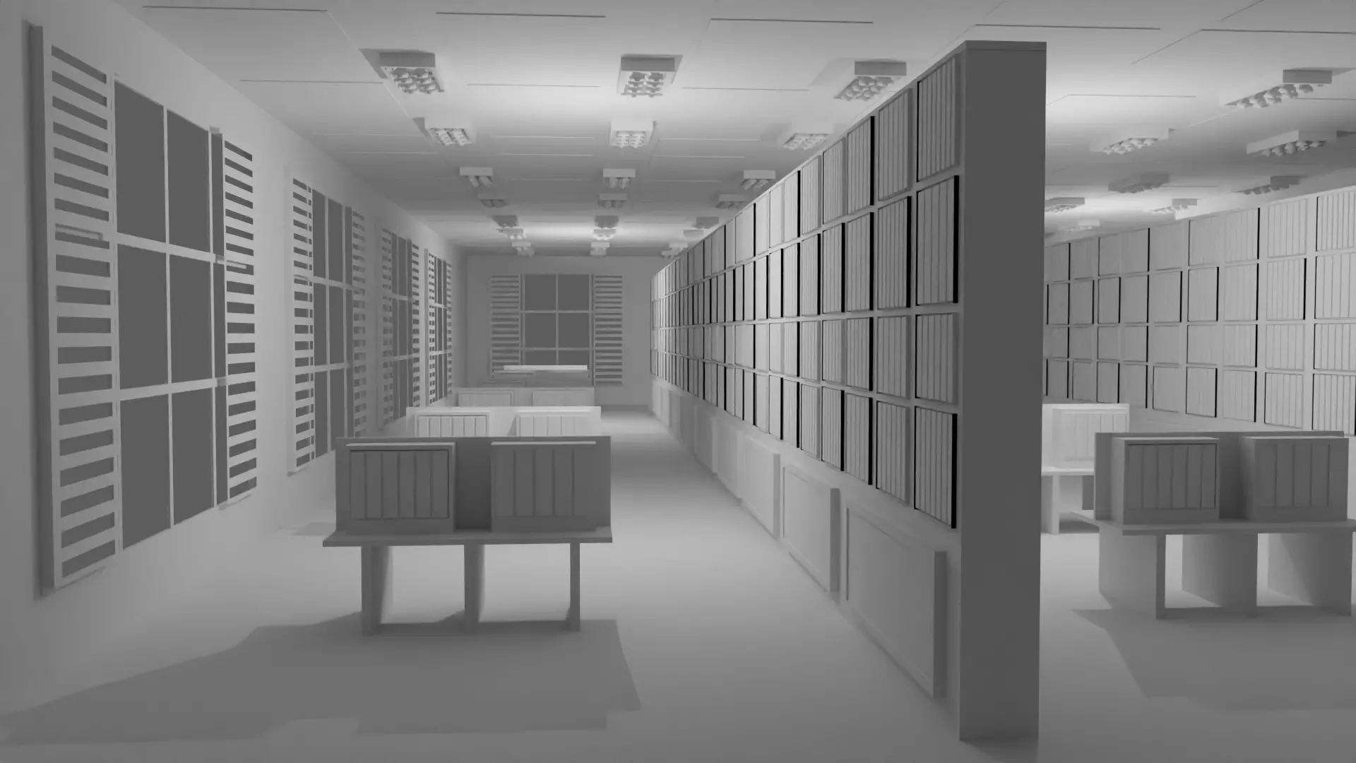 Book Store No Material 3D model_0