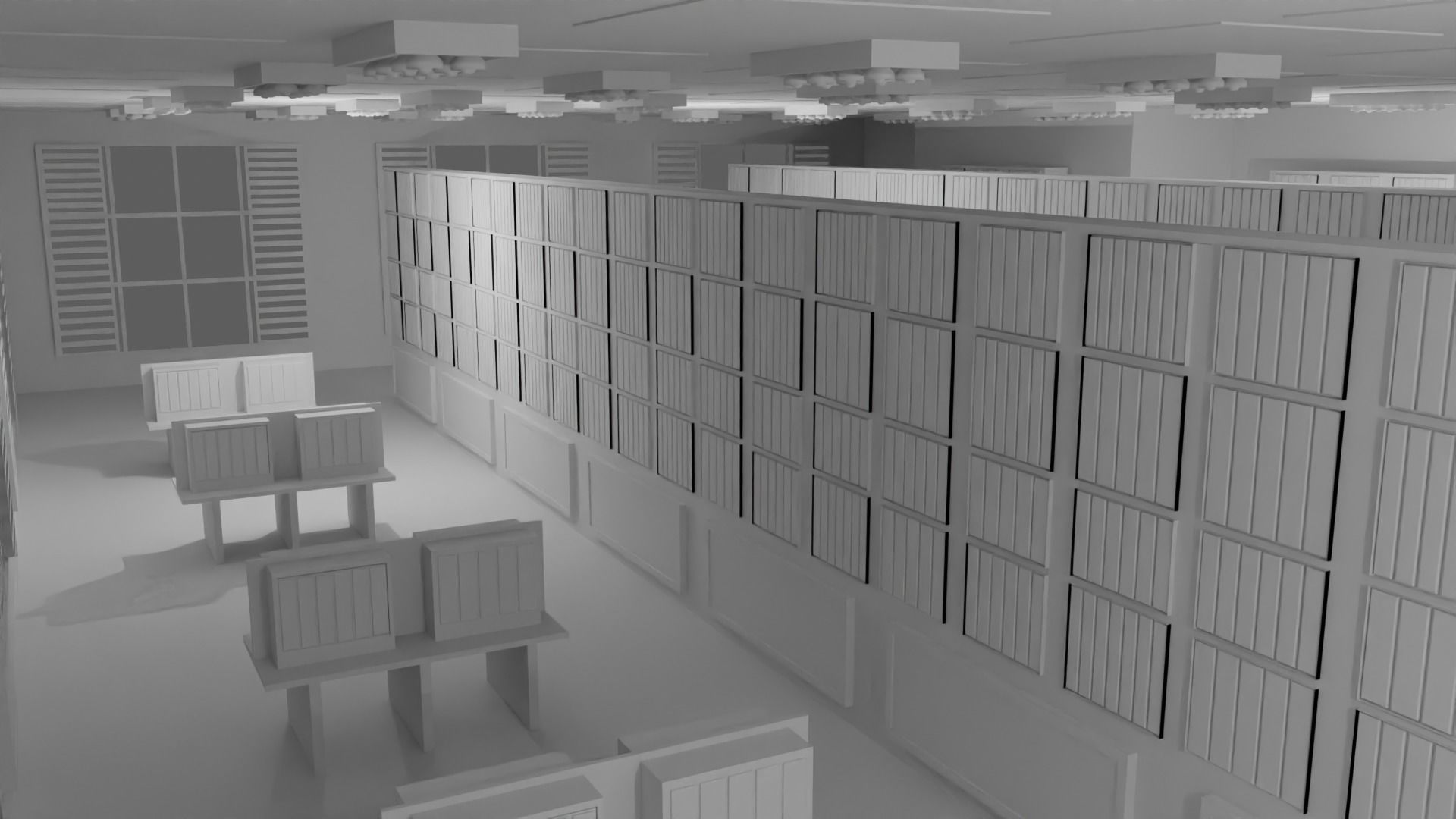 Book Store No Material 3D model_6