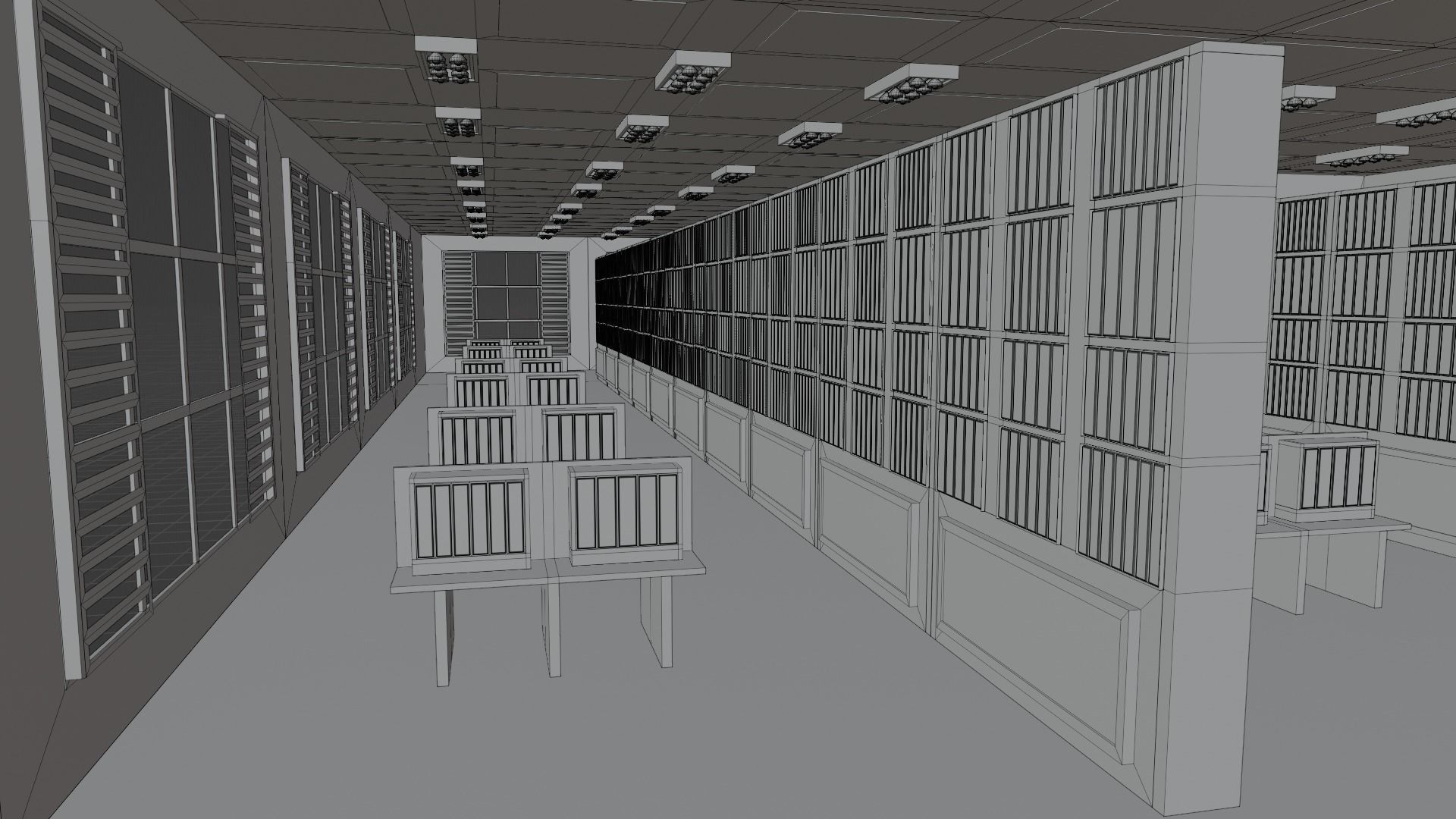 Book Store No Material 3D model_7