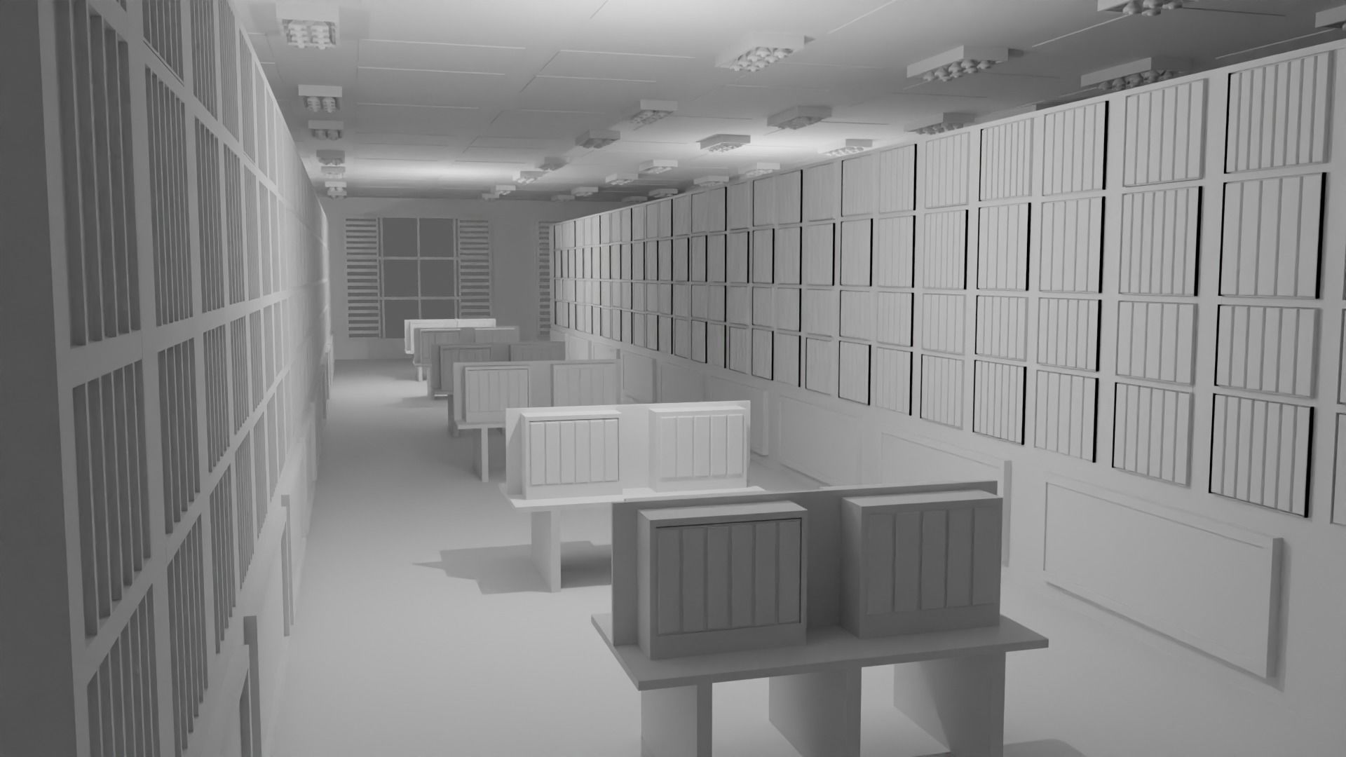 Book Store No Material 3D model_1