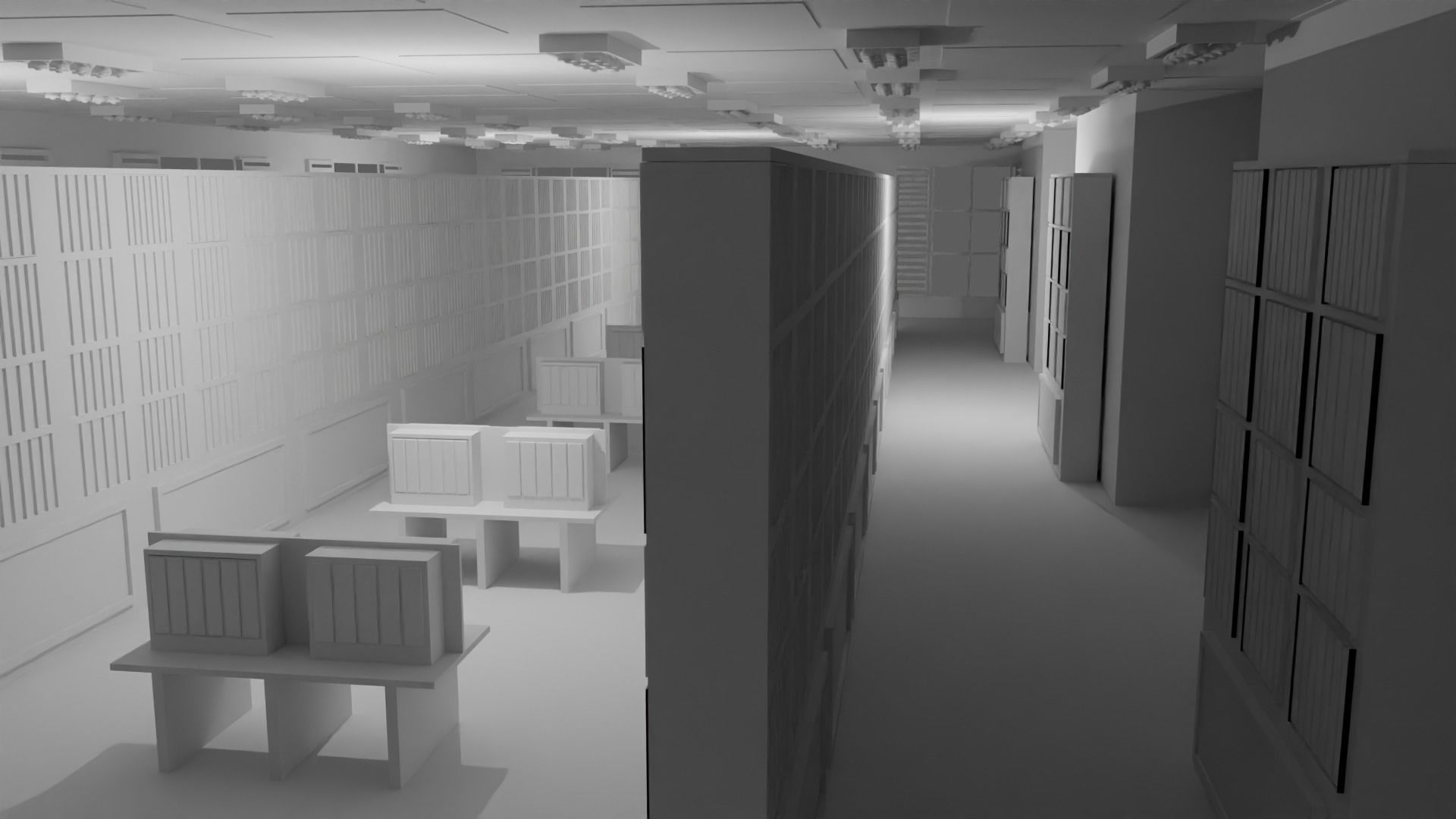 Book Store No Material 3D model_4