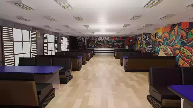fast food interior