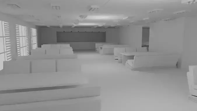 fast food interior no material