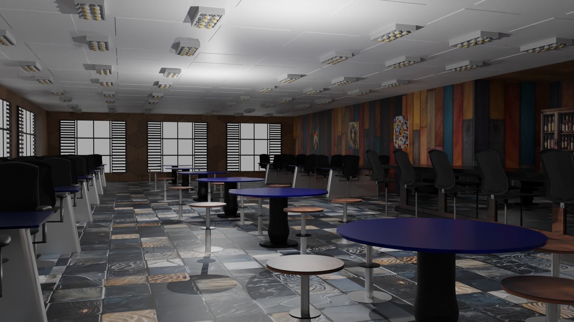 Tavern Interior Low-poly 3D model_4