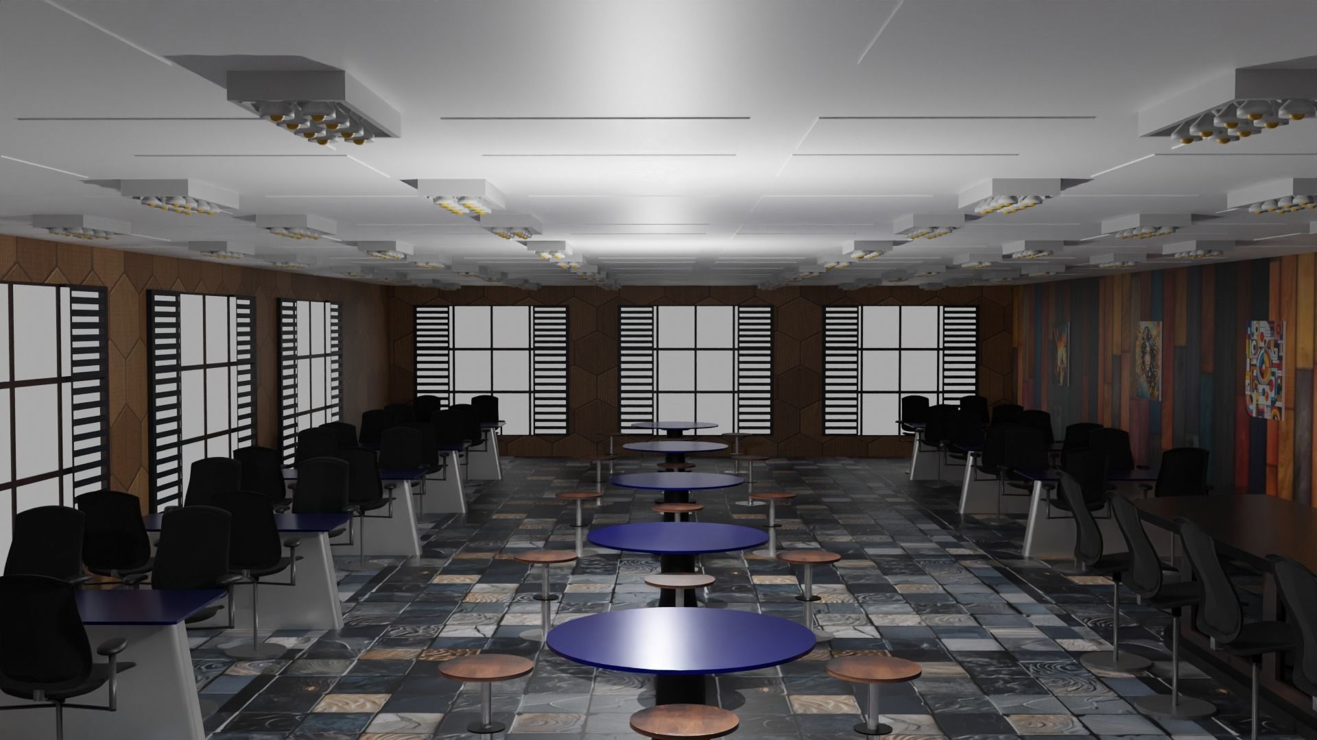 Tavern Interior Low-poly 3D model_5